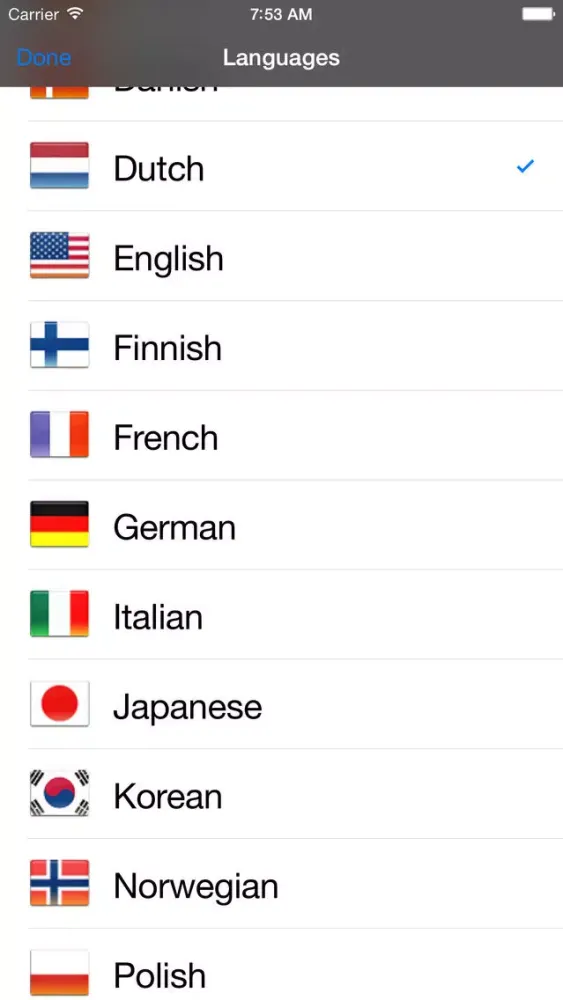 Capturas de tela do Dutch Translator
