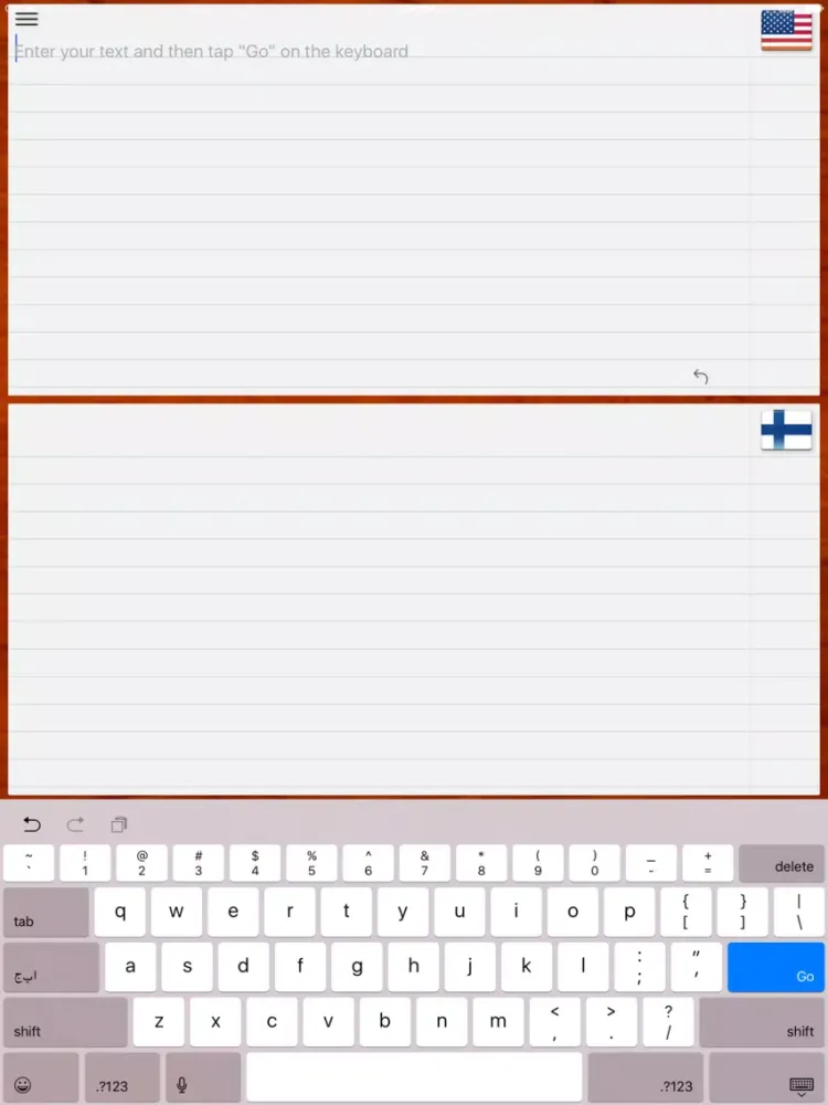 Zrzuty ekranu Finnish Translator iPad 