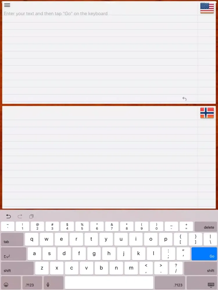 Capturas de pantalla de Norwegian Translator iPad 