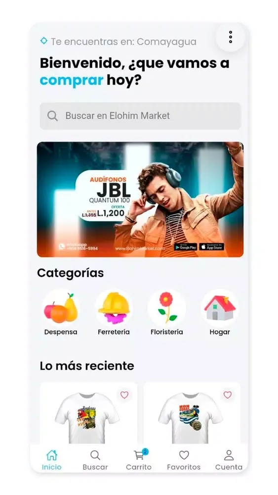 Ảnh chụp màn hình của Elohim Market