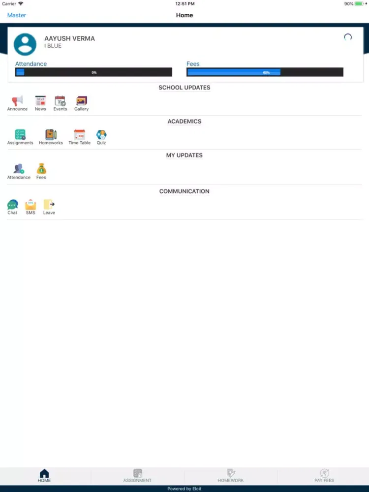 MGM Public School Bhilai iPad  स्क्रीनशॉट