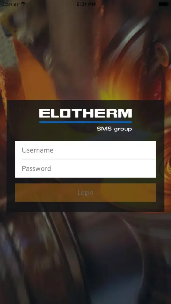 Tangkapan layar Elotherm Connect