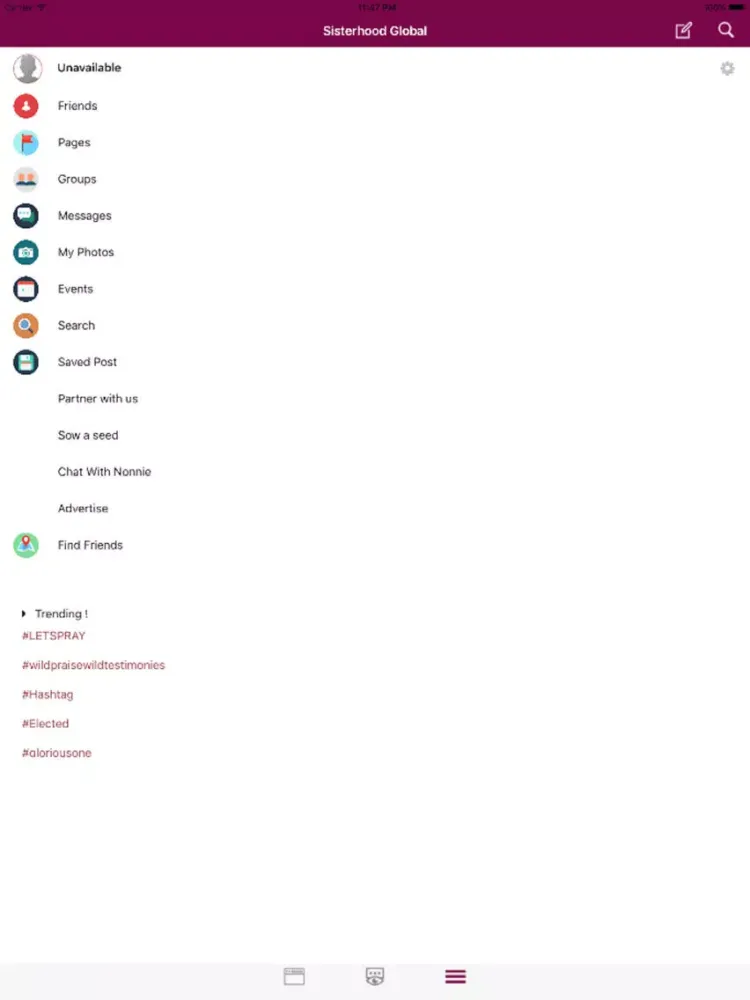 Sisterhood Global iPad  Screenshots