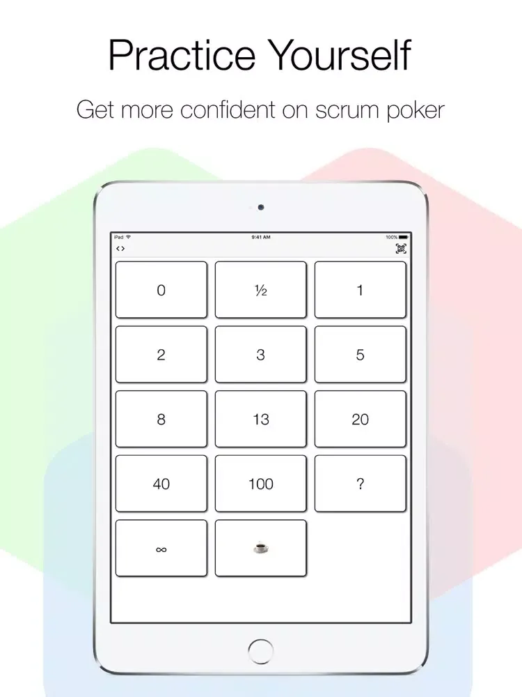 ภาพหน้าจอของ Scrum Poker Manager iPad 