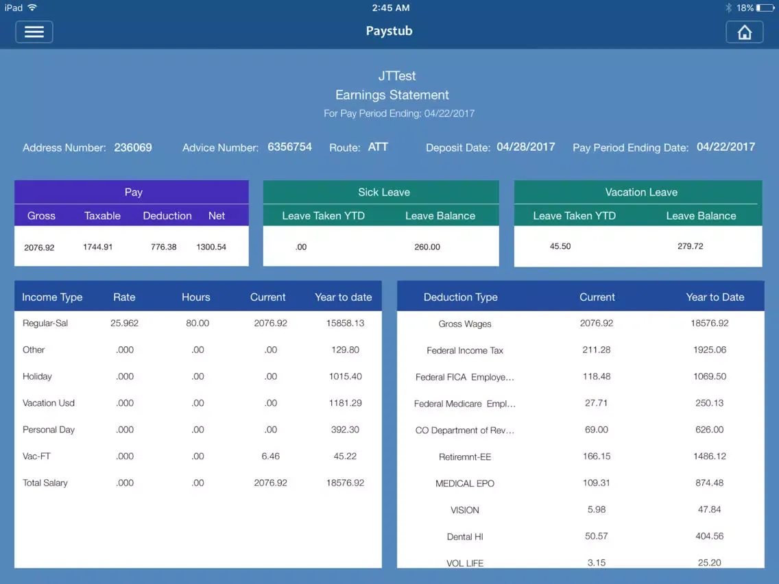 EPCEmployee iPad  স্ক্রিনশট