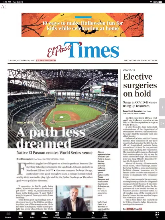 El Paso Times eEdition iPad  스크린샷