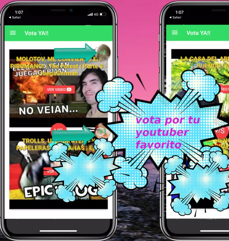vote rubius vs hola soy german Screenshots