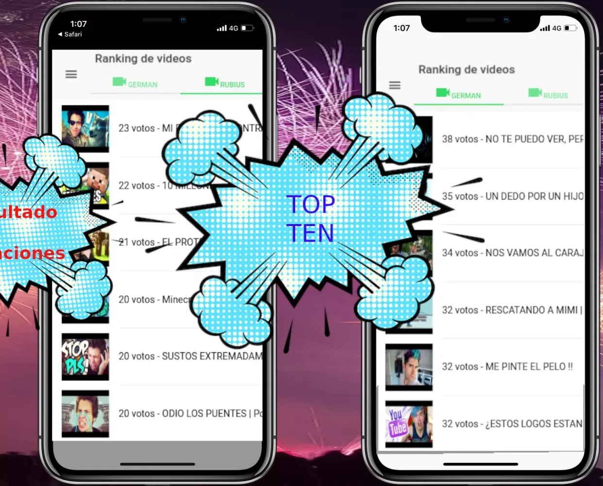 vote rubius vs hola soy german Screenshots