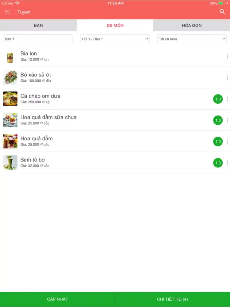 Wimo-Smart Order iPad  スクリーンショット