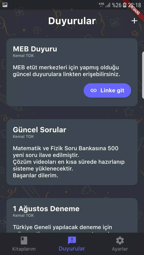 Eğitim Platformu Screenshots
