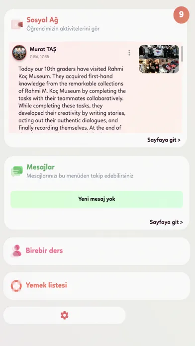 Capturas de tela do Muradiye Eğitim Kurumları