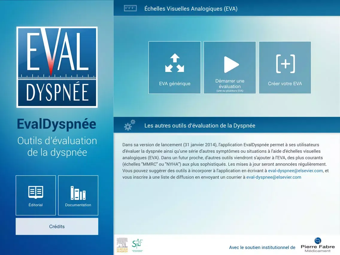 EvalDyspnée : Outils d’évaluation de la dyspnée iPad  スクリーンショット
