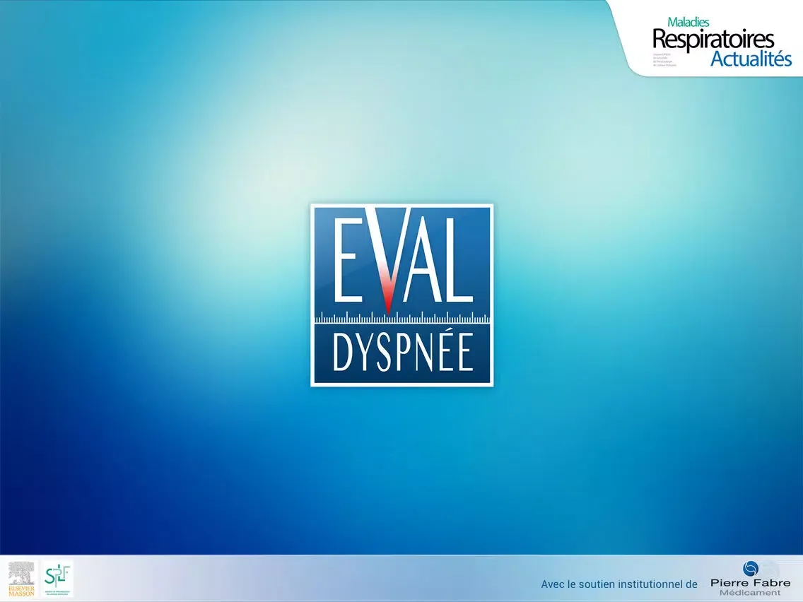 EvalDyspnée : Outils d’évaluation de la dyspnée iPad  スクリーンショット