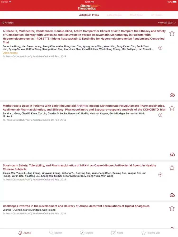 صور Clinical Therapeutics iPad 