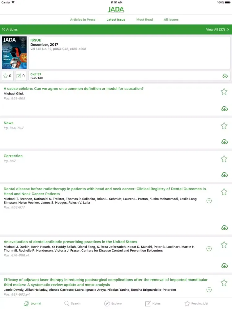 تصاویر Journal of the ADA iPad 