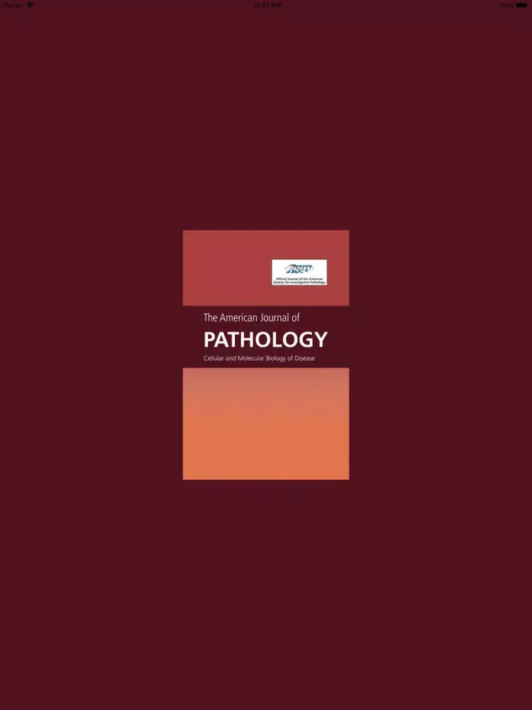 Tangkapan skrin American Journal of Pathology iPad 