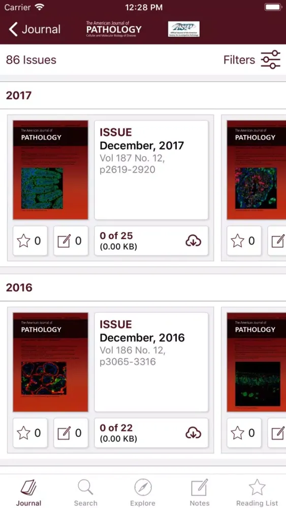 Tangkapan skrin American Journal of Pathology