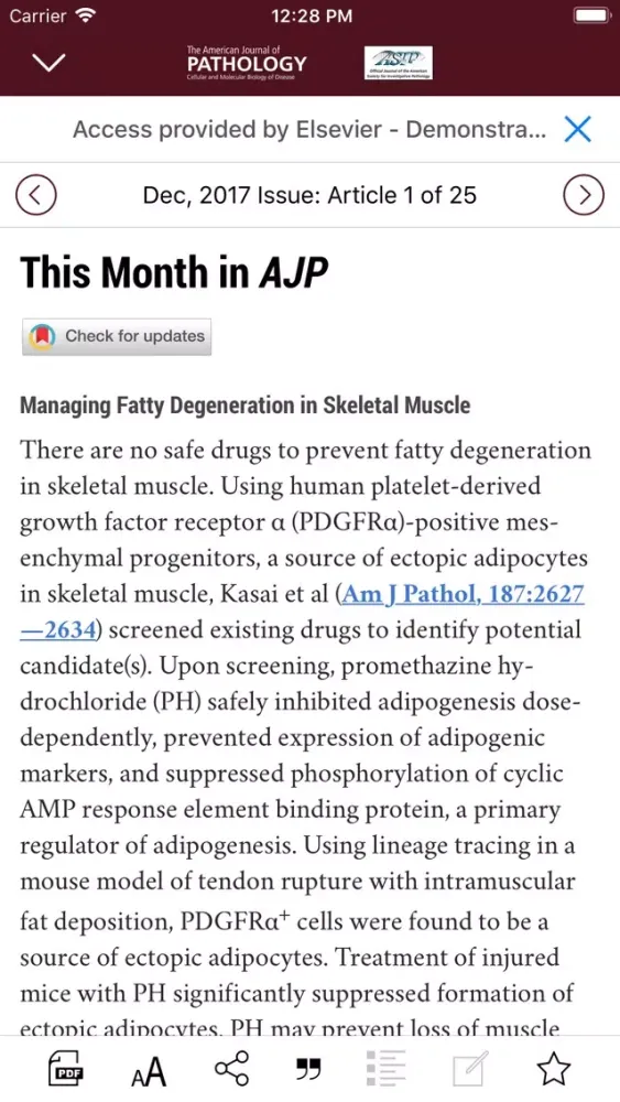 Tangkapan skrin American Journal of Pathology
