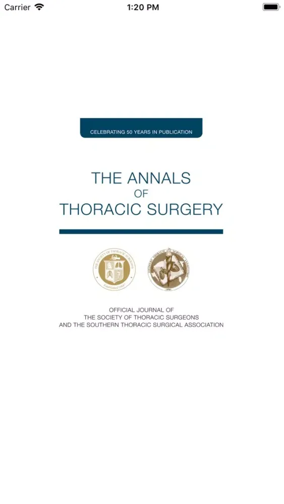 Tangkapan skrin The Annals of Thoracic Surgery