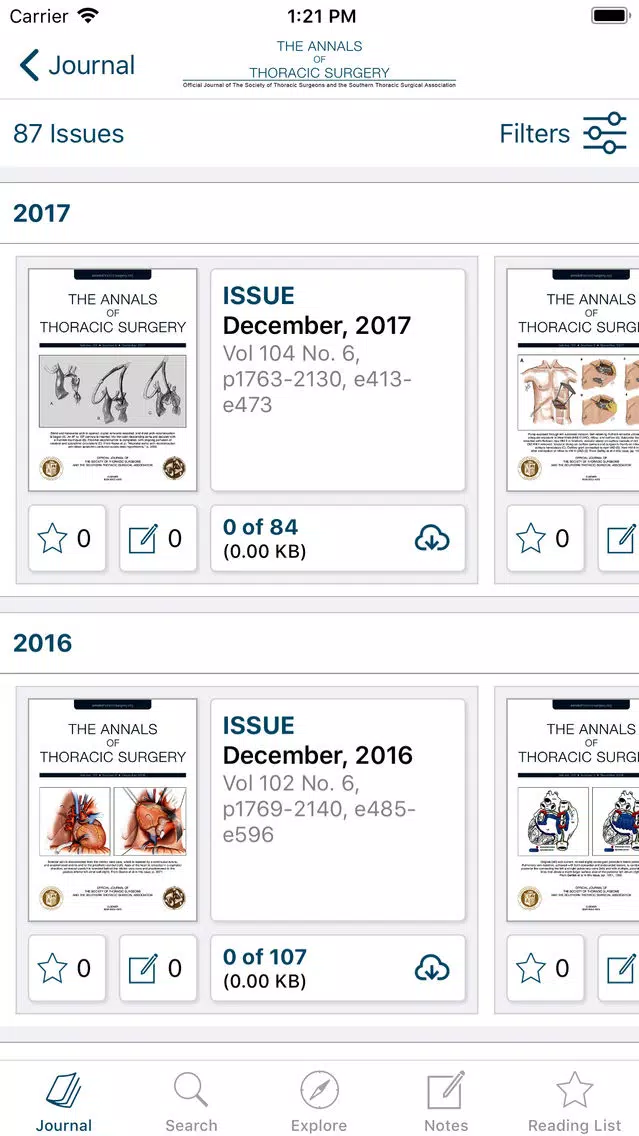 The Annals of Thoracic Surgery Screenshots