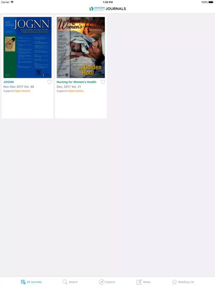 AWHONN Journals iPad 应用截图
