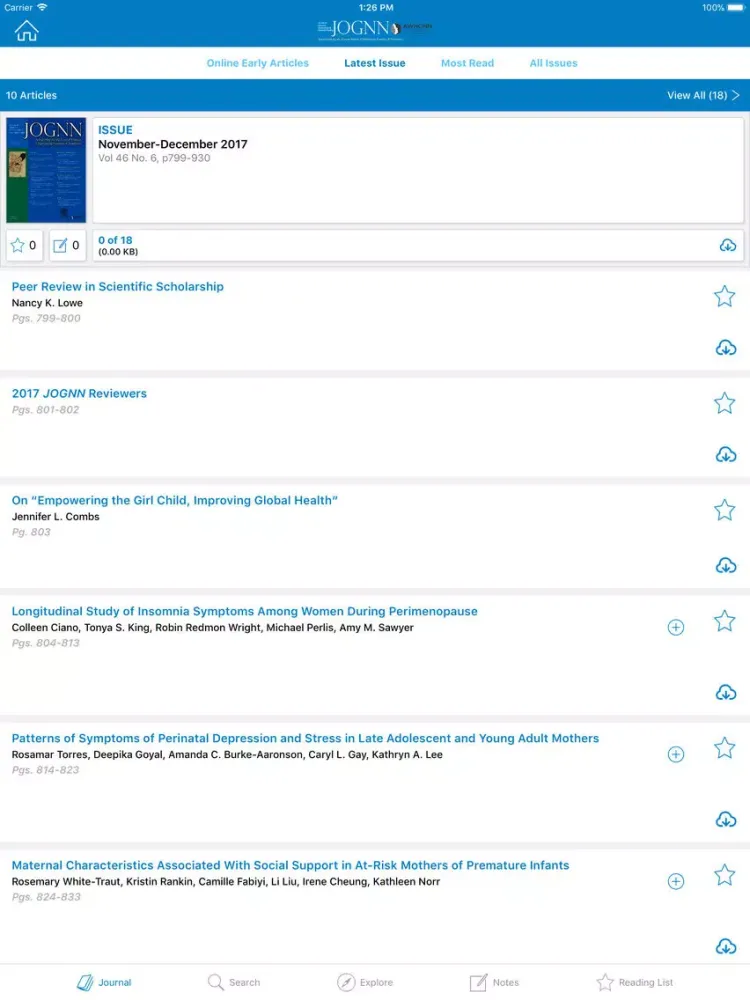 AWHONN Journals iPad 应用截图