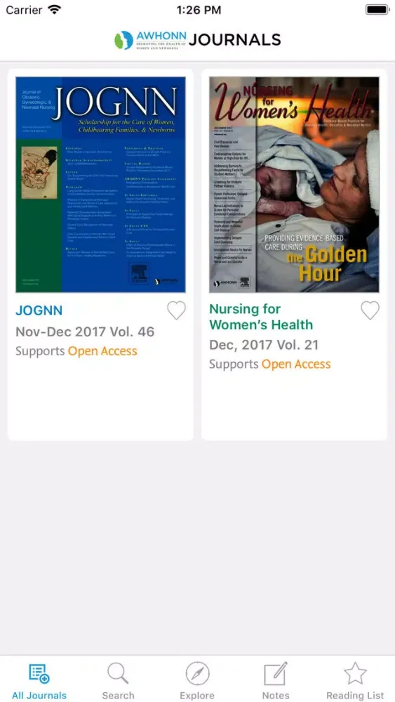 AWHONN Journals应用截图