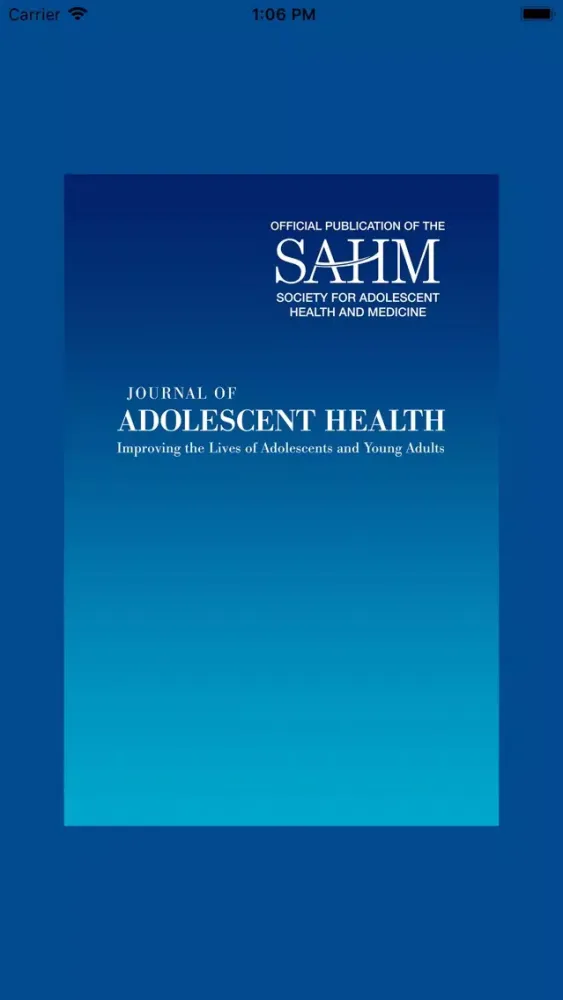 Tangkapan skrin Journal of Adolescent Health
