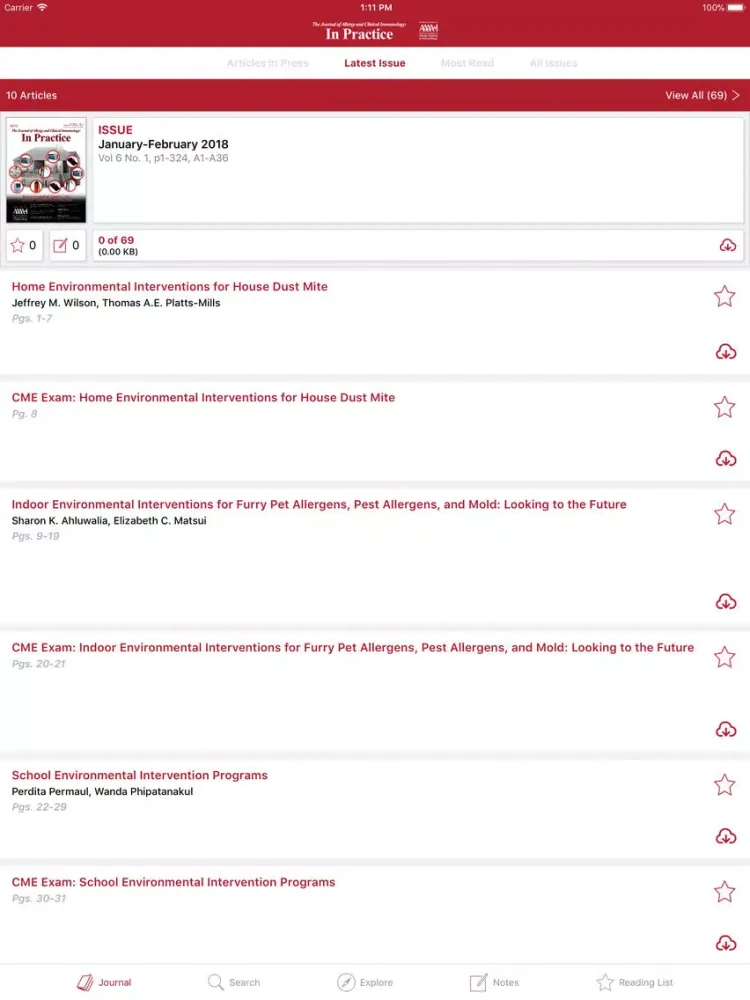 JACI: In Practice iPad  Screenshots