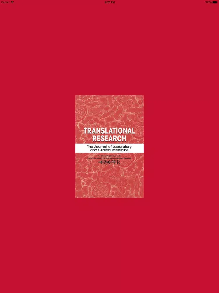 Capturas de tela do Translational Research iPad 