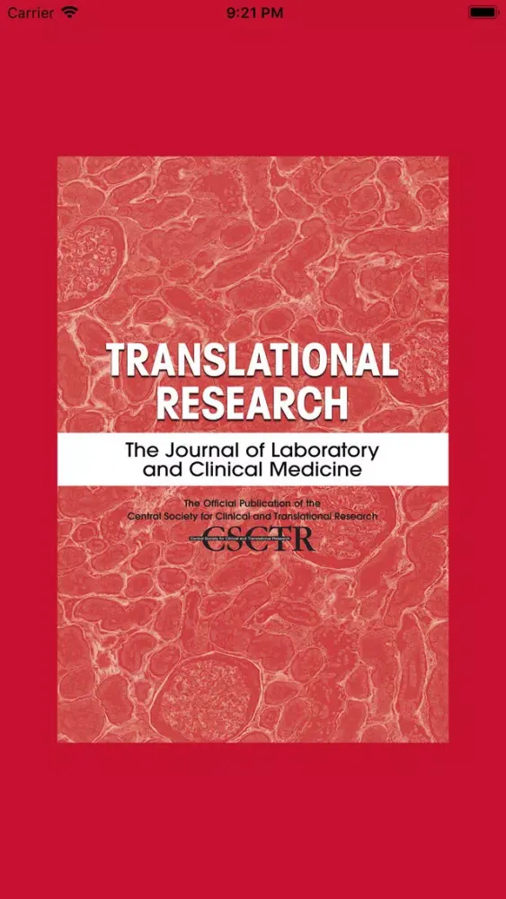 Capturas de tela do Translational Research
