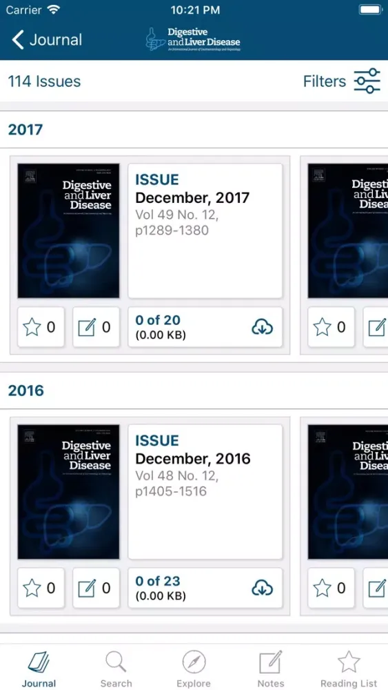 Digestive and Liver Disease Screenshots