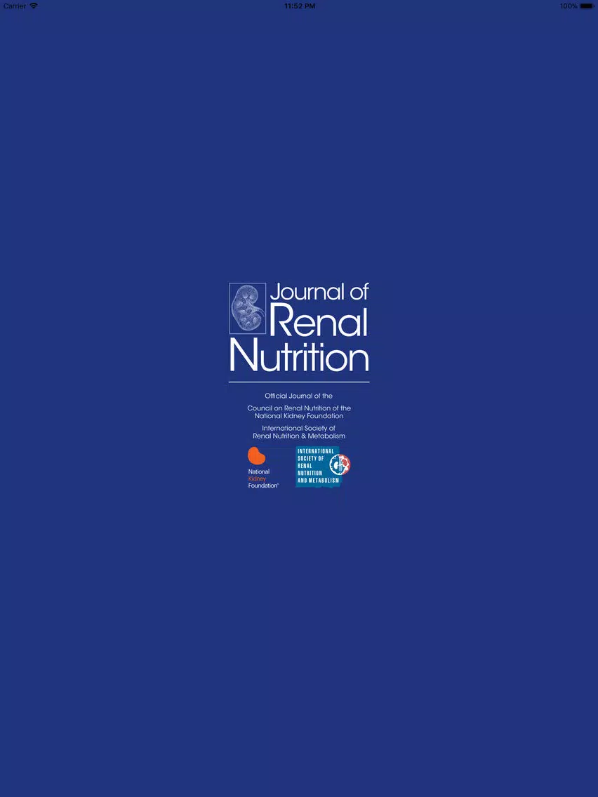 Zrzuty ekranu Journal of Renal Nutrition iPad 
