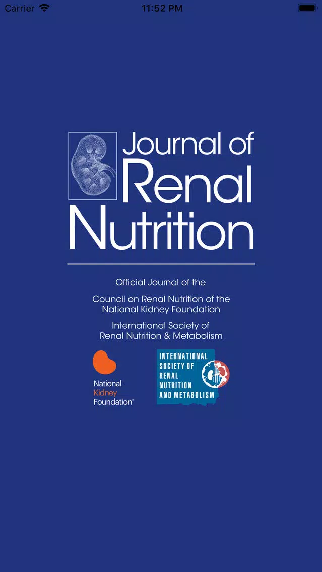 Zrzuty ekranu Journal of Renal Nutrition