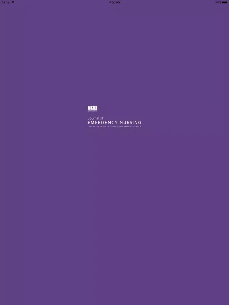 Journal of Emergency Nursing iPad 應用截圖