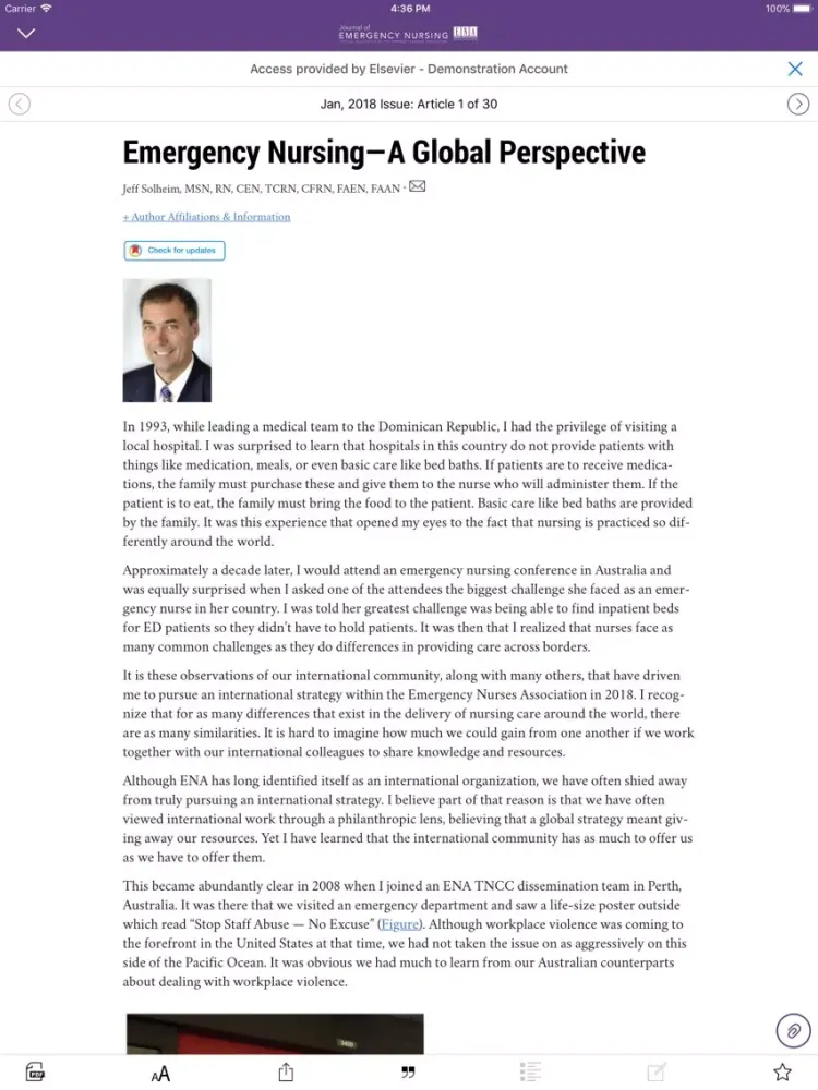Journal of Emergency Nursing iPad 應用截圖