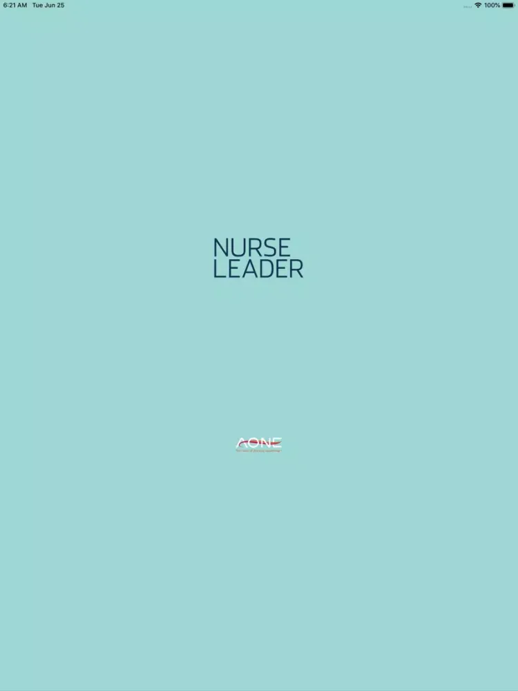 Tangkapan layar Nurse Leader iPad 