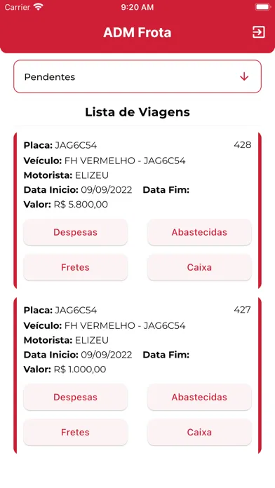 Скриншоты ADM Frota