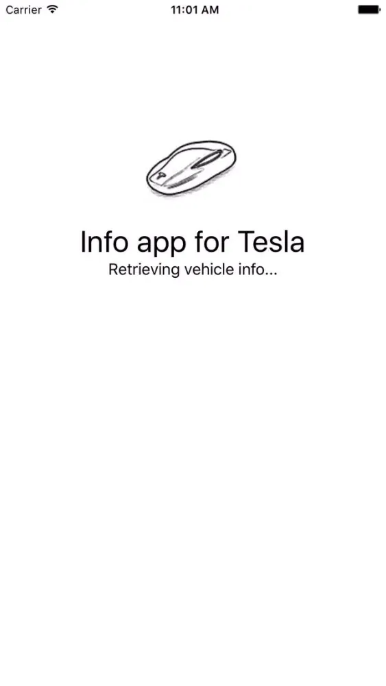 Tangkapan layar Info app for Tesla
