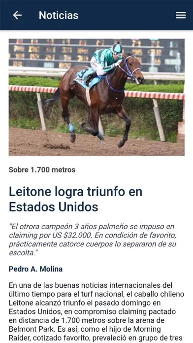Captures d'écran de Hipódromo Chile