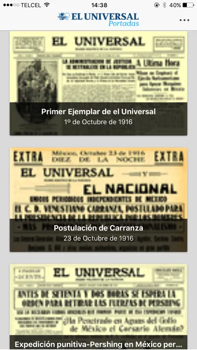 Zrzuty ekranu Portadas 100 Años