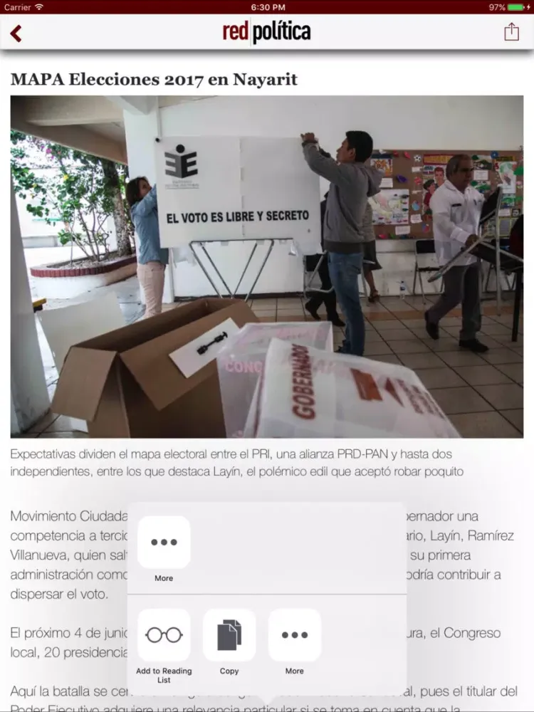 تصاویر Red Política iPad 