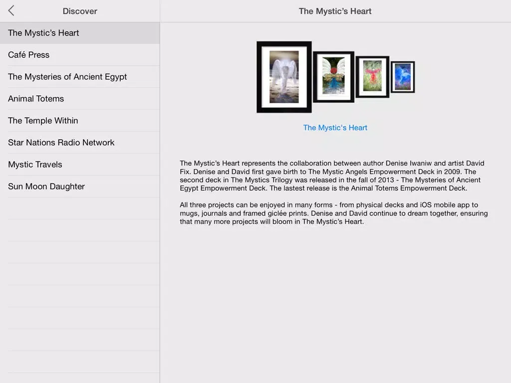 صور The Mystic Angels Empowerment Deck Lite iPad 
