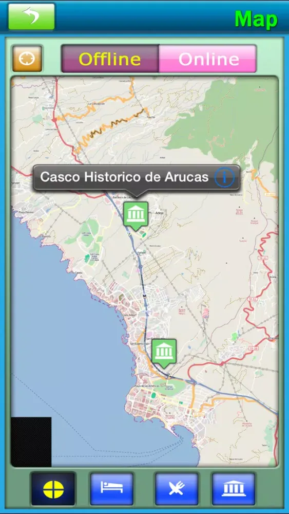 Canary Island Offline map سکرین شاٹس