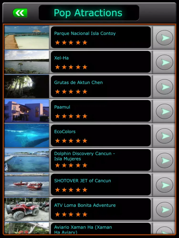 Capturas de tela do Cancun Offline Map Guide iPad 