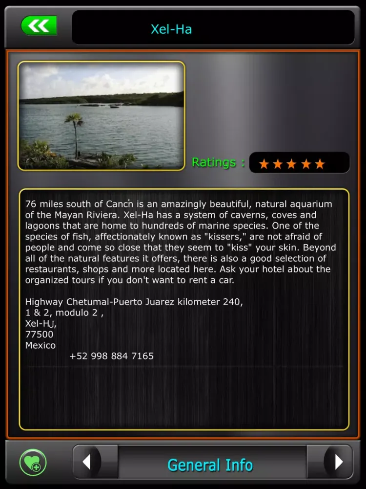 Capturas de tela do Cancun Offline Map Guide iPad 