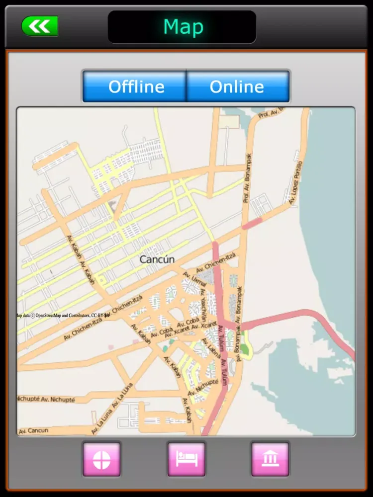 Capturas de tela do Cancun Offline Map Guide iPad 
