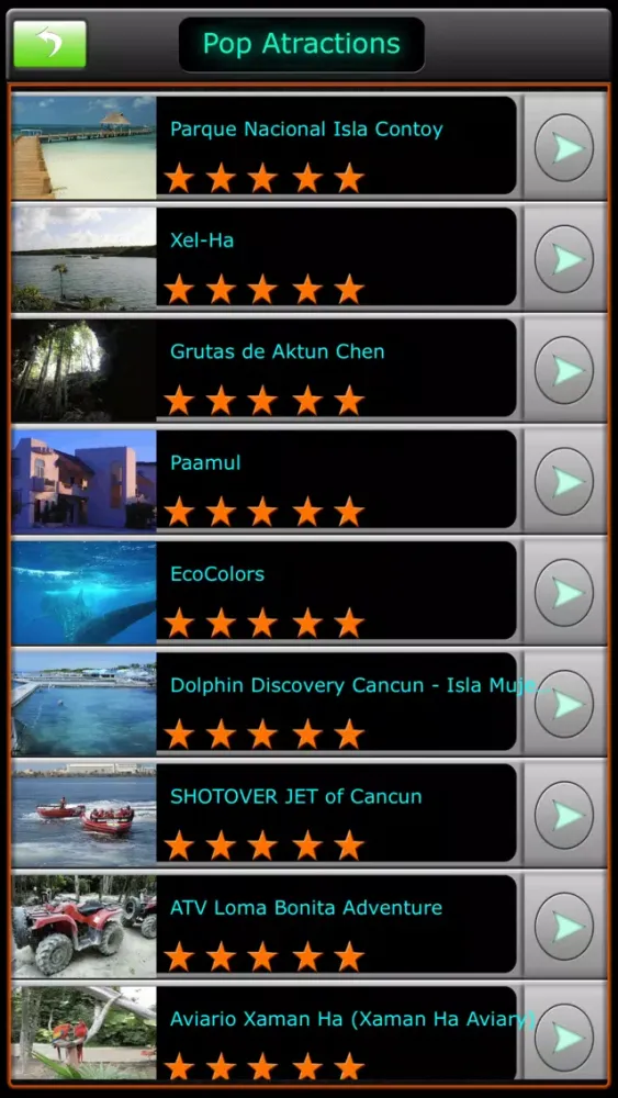 Capturas de tela do Cancun Offline Map Guide