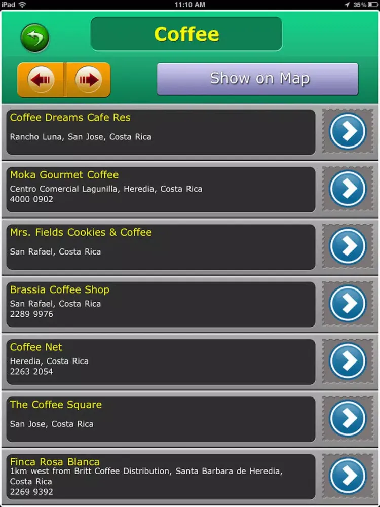 Capturas de tela do Costa rica Tourism Guide iPad 