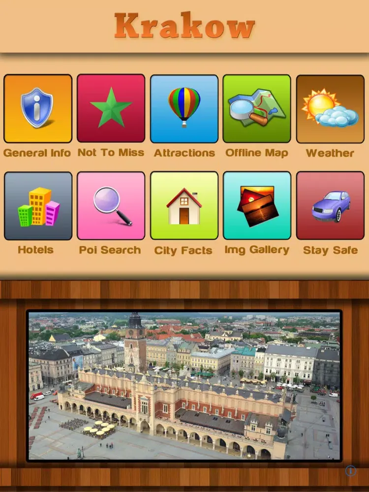 تصاویر Krakow Offline Map Navigation iPad 